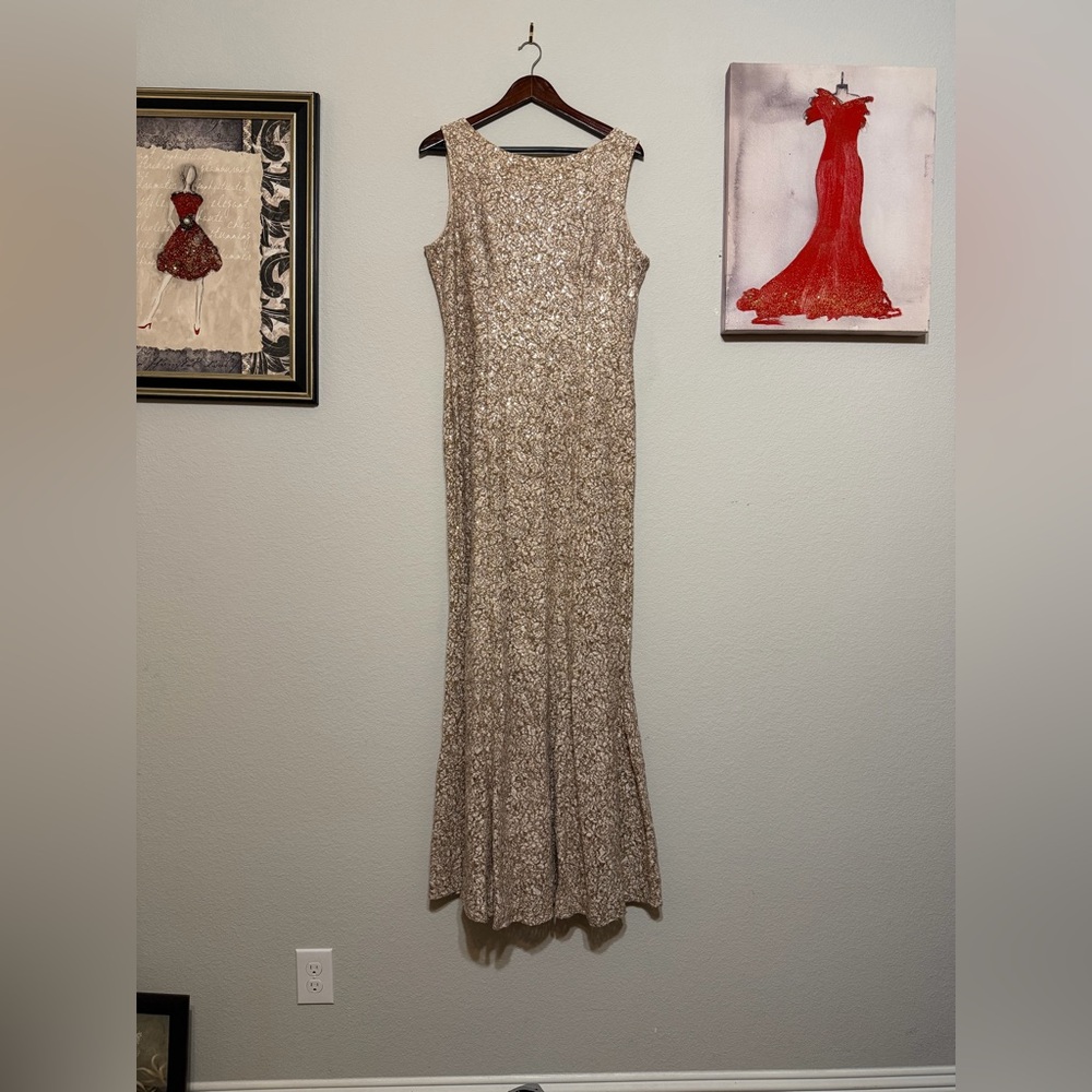 Alex Evening Gold dress